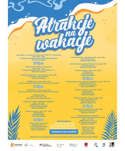 Harmonogram Atrakcji na Wakacje